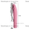 Estimulador con forma de pene y 10 velocidades de vibracion